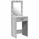 vidaXL Öltözködőasztal fiókkal Szürke Sonoma 50 x 41 x 135 cm Faanyag