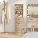 vidaXL Magasfiú fiókkal sonoma tölgy 40 x 41 x 135 cm Faanyag