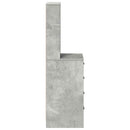 vidaXL Magasfiú Beton szürke 40 x 41 x 135 cm Szerelt Fa