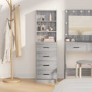 vidaXL Magasfiú fiókkal Szürke sonoma 40 x 41 x 135 cm Faanyag