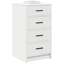 vidaXL Széf fiókkal Fehér 40 x 41 x 75 cm Faanyag