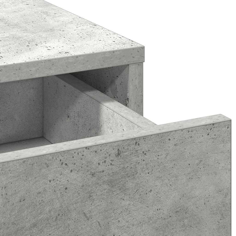 vidaXL Széf fiókkal Beton szürke 40 x 40.5 x 75 cm Faanyag