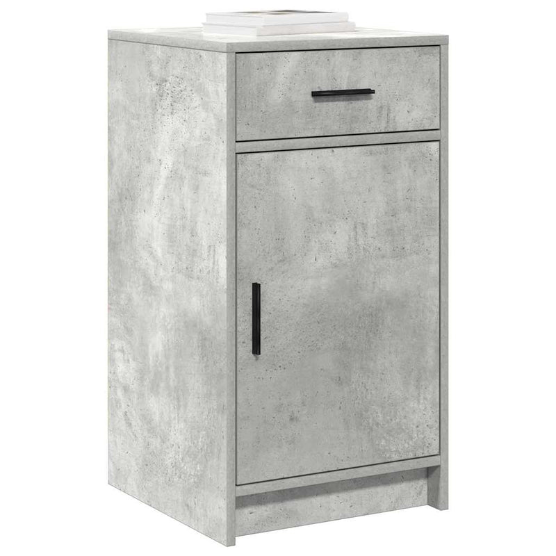 vidaXL Széf fiókkal Beton szürke 40 x 40.5 x 75 cm Faanyag