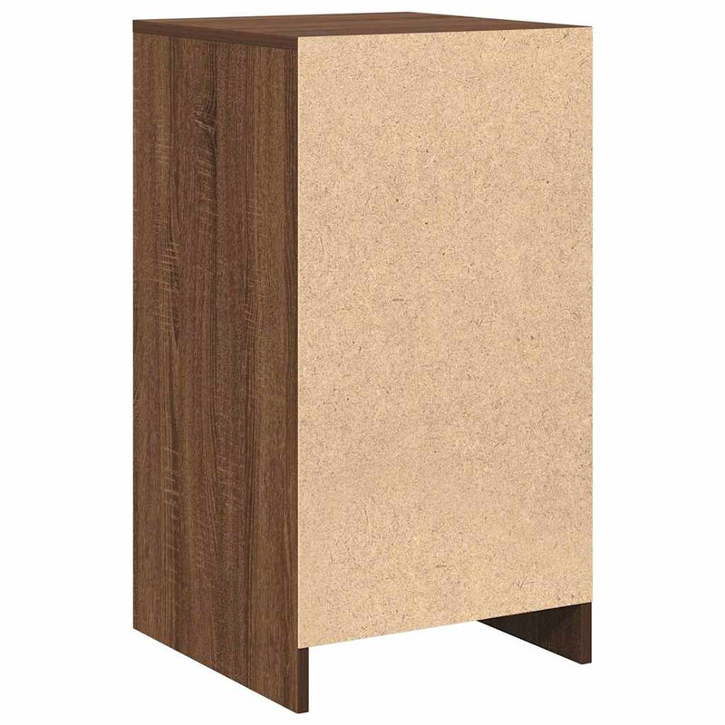 vidaXL Széf fiókkal barna tölgy 40 x 40.5 x 75 cm Faanyag