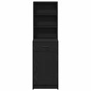 vidaXL Magasfiú fiókkal Musta tammi 40 x 40,5 x 135 cm Faanyag