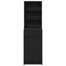 vidaXL Magasfiú fiókkal Fekete tölgy 40 x 40,5 x 135 cm Faanyag