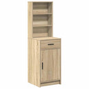 vidaXL Magasfiú fiókkal Sonoma tölgy 40 x 40,5 x 135 cm Faanyag
