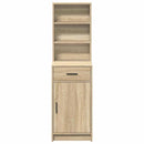 vidaXL Magasfiú fiókkal Sonoma tölgy 40 x 40,5 x 135 cm Faanyag