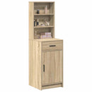 vidaXL Magasfiú fiókkal Sonoma tölgy 40 x 40,5 x 135 cm Faanyag