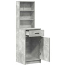 vidaXL Magasfiú fiókkal Beton Szürke 40 x 40,5 x 135 cm Faanyag