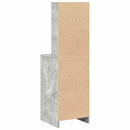 vidaXL Magasfiú fiókkal Beton Szürke 40 x 40,5 x 135 cm Faanyag