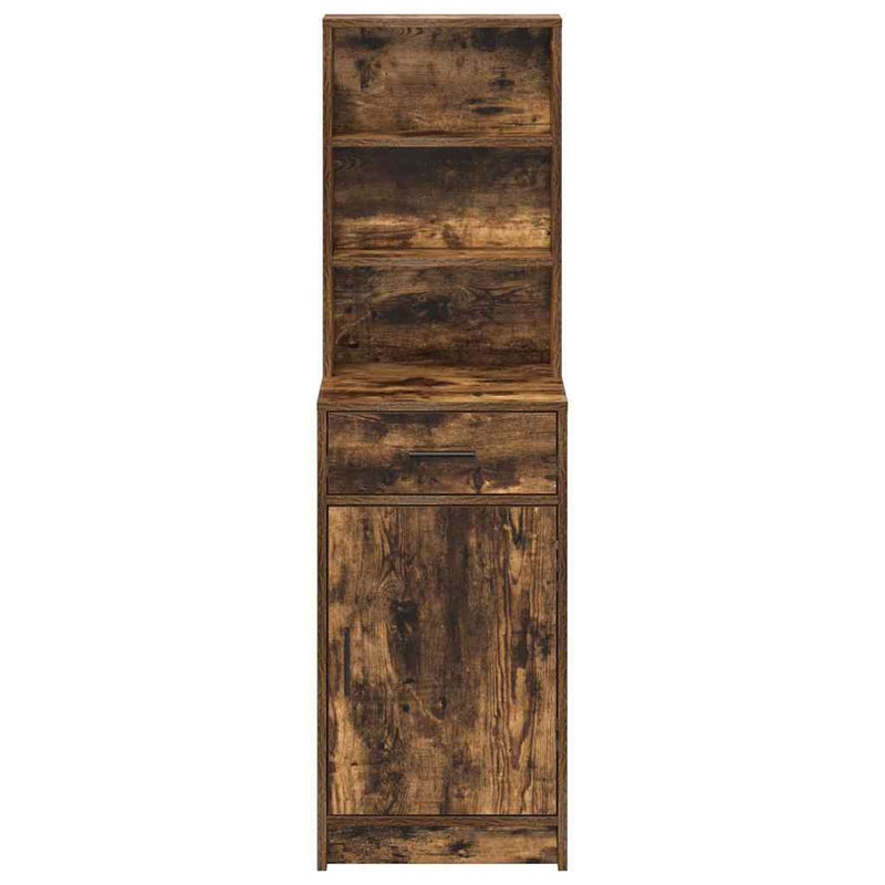 vidaXL Magasfiú fiókkal Füstölt tölgy 40 x 40,5 x 135 cm Faanyag