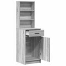 vidaXL Magasfiú fiókkal Szürke Sonoma 40 x 40,5 x 135 cm Faanyag