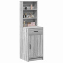 vidaXL Magasfiú fiókkal Szürke Sonoma 40 x 40,5 x 135 cm Faanyag