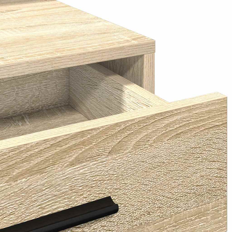 vidaXL Sminktükör fiókkal sonoma tölgy 79 x 41 x 135 cm Faanyag