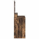 vidaXL Öltözködőasztal fiókkal Füstölt tölgy 79 x 41 x 135 cm Faanyag