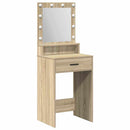 vidaXL Öltözködőasztal fiókkal Sonoma tölgy 50 x 41 x 135 cm Faanyag