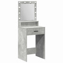vidaXL Öltözködőasztal fiókkal Beton Szürke 50 x 41 x 135 cm Faanyag