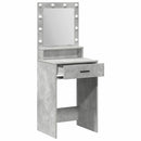 vidaXL Öltözködőasztal fiókkal Beton Szürke 50 x 41 x 135 cm Faanyag
