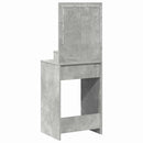 vidaXL Öltözködőasztal fiókkal Beton Szürke 50 x 41 x 135 cm Faanyag