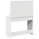 vidaXL Öltözködőasztal tükör lámpákkal Fehér 100 x 41 x 135 cm Faanyag