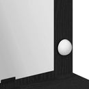 vidaXL Öltözködőasztal tükörrel Fekete tölgy 100 x 41 x 135 cm Faanyag