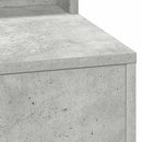 vidaXL Öltözködőasztal tükörrel Beton Szürke 100 x 41 x 135 cm Faanyag