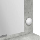 vidaXL Öltözködőasztal tükörrel Beton Szürke 100 x 41 x 135 cm Faanyag