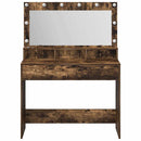 vidaXL Öltözködőasztal Füstölt tölgy 100 x 41 x 135 cm Faanyag