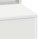 vidaXL Öltözködőasztal polcokkal Fehér 78,5 x 41 x 135 cm Faanyag