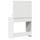 vidaXL Öltözködőasztal polcokkal Fehér 78,5 x 41 x 135 cm Faanyag