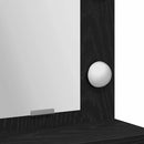 vidaXL Öltözködőasztal Fekete tölgy 75,5 x 41 x 135 cm Faanyag