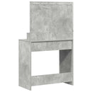vidaXL Öltözködőasztal Beton Szürke 78,5 x 41 x 135 cm Faanyag