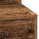 vidaXL Öltözködőasztal polcokkal Öreg fa 75,5 x 41 x 135 cm Faanyag