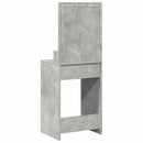 vidaXL Öltözködőasztal polcokkal Beton Szürke 50 x 41 x 135 cm Faanyag