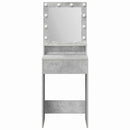 vidaXL Öltözködőasztal polcokkal Beton Szürke 50 x 41 x 135 cm Faanyag