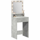 vidaXL Öltözködőasztal polcokkal Beton Szürke 50 x 41 x 135 cm Faanyag