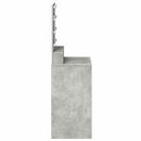 vidaXL Öltözködőasztal polcokkal Beton Szürke 50 x 41 x 135 cm Faanyag