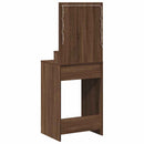 vidaXL Öltözködőasztal polcokkal Barna Tölgy 50 x 41 x 135 cm Faanyag
