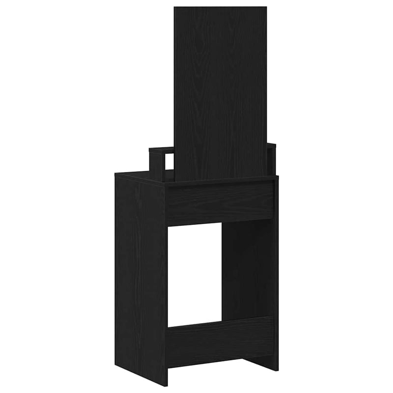 vidaXL Fésülködőasztal fiókkal Musta tammi 50 x 41 x 140 cm Faanyag