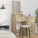 vidaXL Öltözködőasztal fiókkal Sonoma tölgy 50 x 41 x 140 cm Faanyag