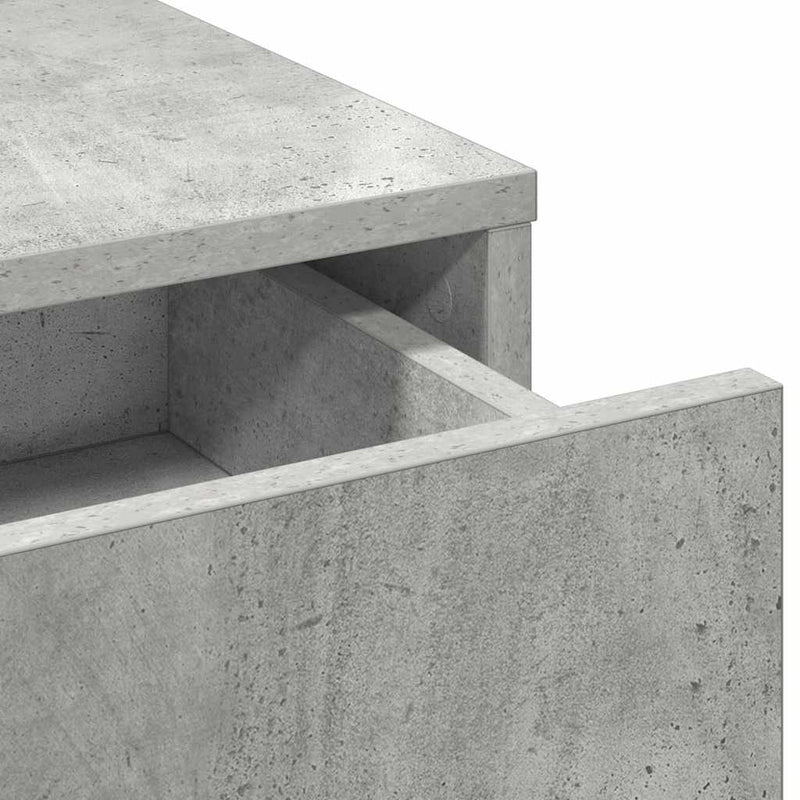 vidaXL Fésülködőasztal fiókkal Beton szürke 50 x 41 x 140 cm Faanyag