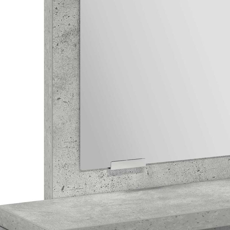 vidaXL Fésülködőasztal fiókkal Beton szürke 50 x 41 x 140 cm Faanyag