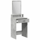 vidaXL Öltözködőasztal fiókkal Beton Szürke 50 x 41 x 140 cm Faanyag