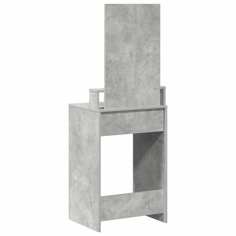 vidaXL Fésülködőasztal fiókkal Beton szürke 50 x 41 x 140 cm Faanyag