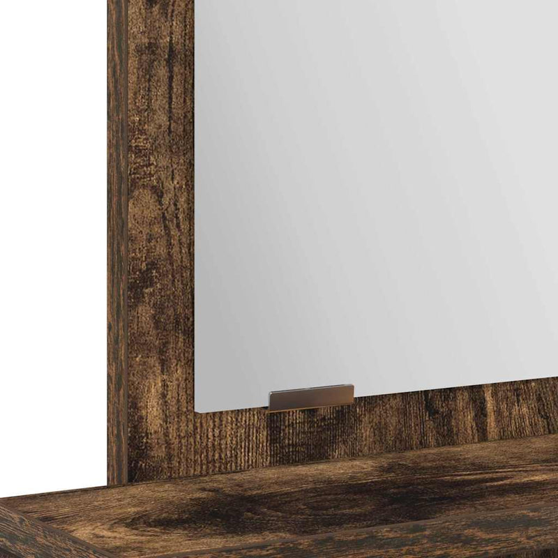 vidaXL Fésülködőasztal fiókkal Füstölt tölgy 50 x 41 x 140 cm Faanyag
