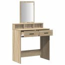vidaXL Öltözködőasztal fiókkal Sonoma tölgy 79 x 41 x 140 cm Faanyag