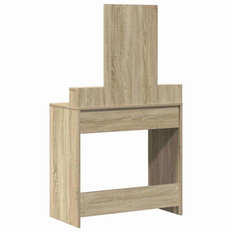 vidaXL Fésülködőasztal fiókkal Sonoma tölgy 79 x 41 x 140 cm Faanyag