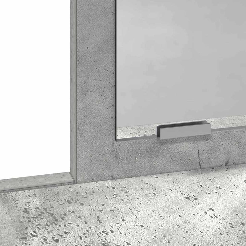 vidaXL Fésülködőasztal fiókkal Beton szürke 79 x 41 x 140 cm Faanyag