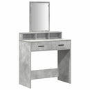 vidaXL Öltözködőasztal fiókkal Beton Szürke 79 x 41 x 140 cm Faanyag